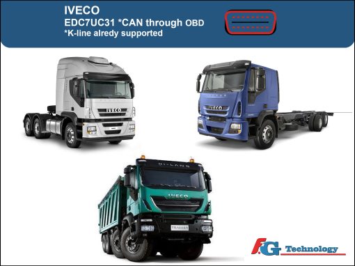 OBD reading for Iveco EDC7UC31 E5