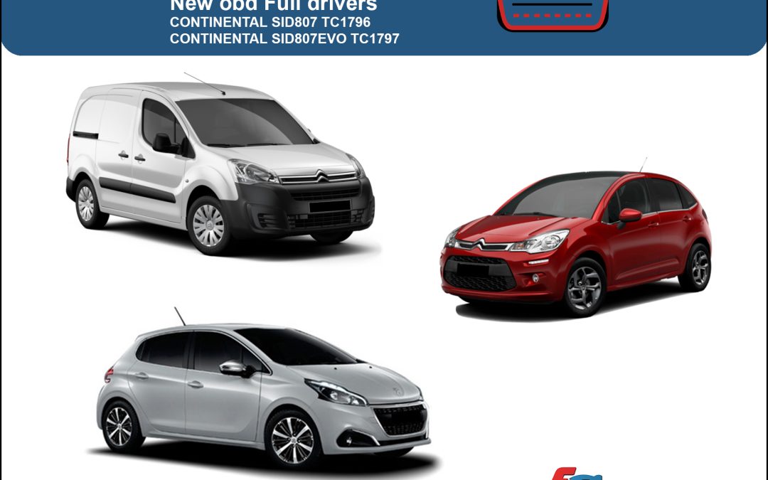 Continental SID807 & SID807EVO PSA group ora disponibili in OBD Full