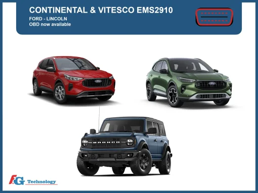 Protocollo OBD disponibile per Continental & Vitesco EMS2910 FORD