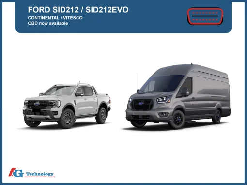 Protocollo OBD disponibile per Ford SID212 – SID212EVO